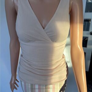 Express Light Pink Draped Blouse